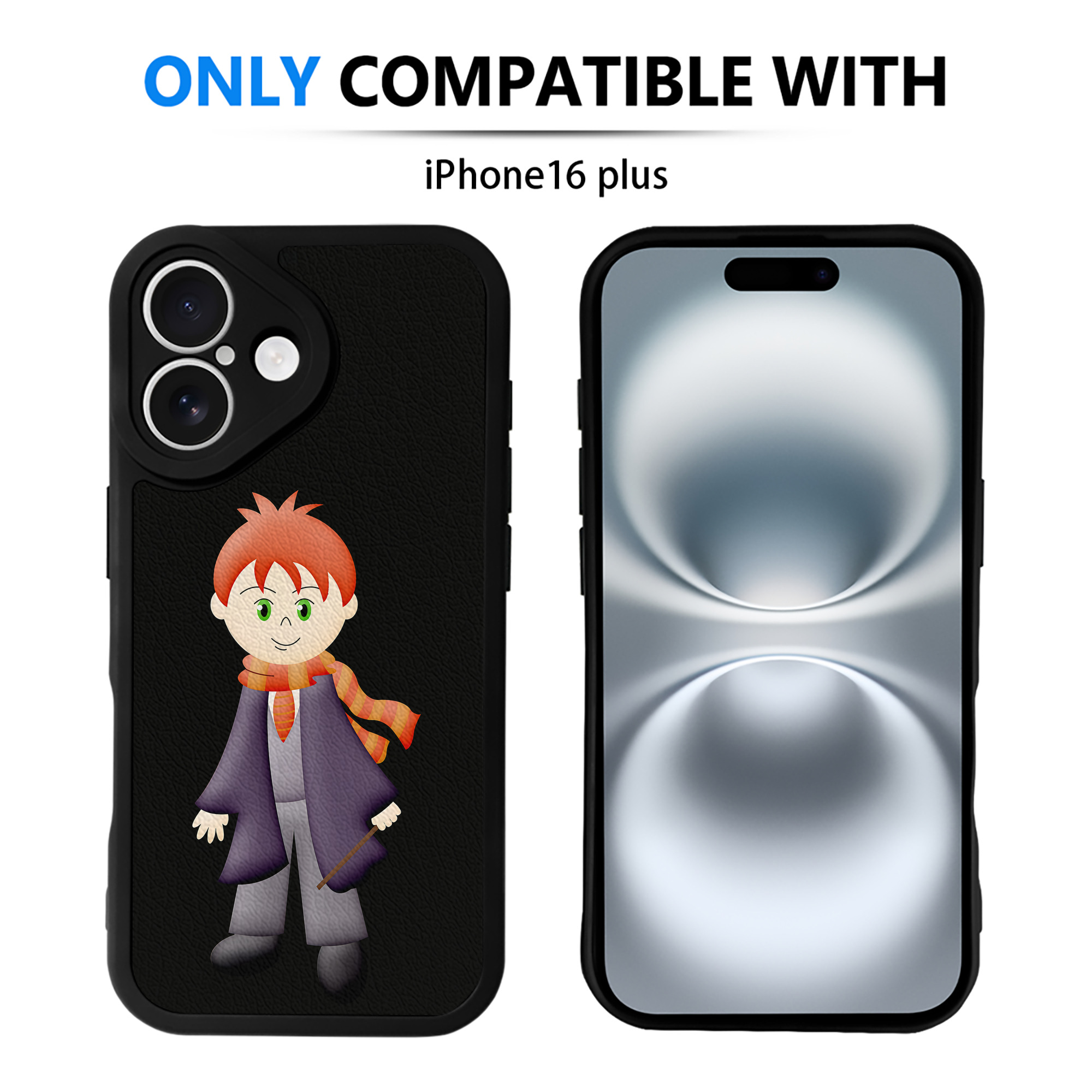 （画像用） Harry Potter ハリー・ポッターシリーズ 【iPhone 16シリーズ対応】シリコンスマホケース（レザー調） 材質：シリコン